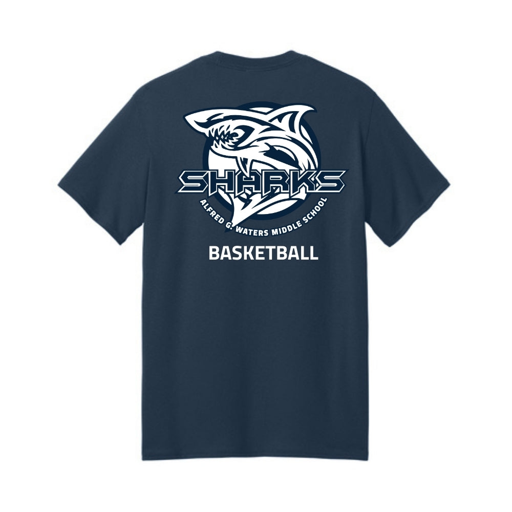 Alfred Waters MS Short Sleeve T-Shirt - Basketball