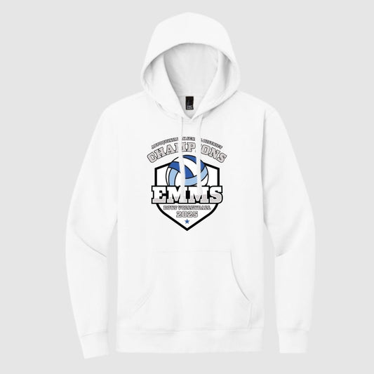 EMMS Boys White Champion Volleyball Hoodie